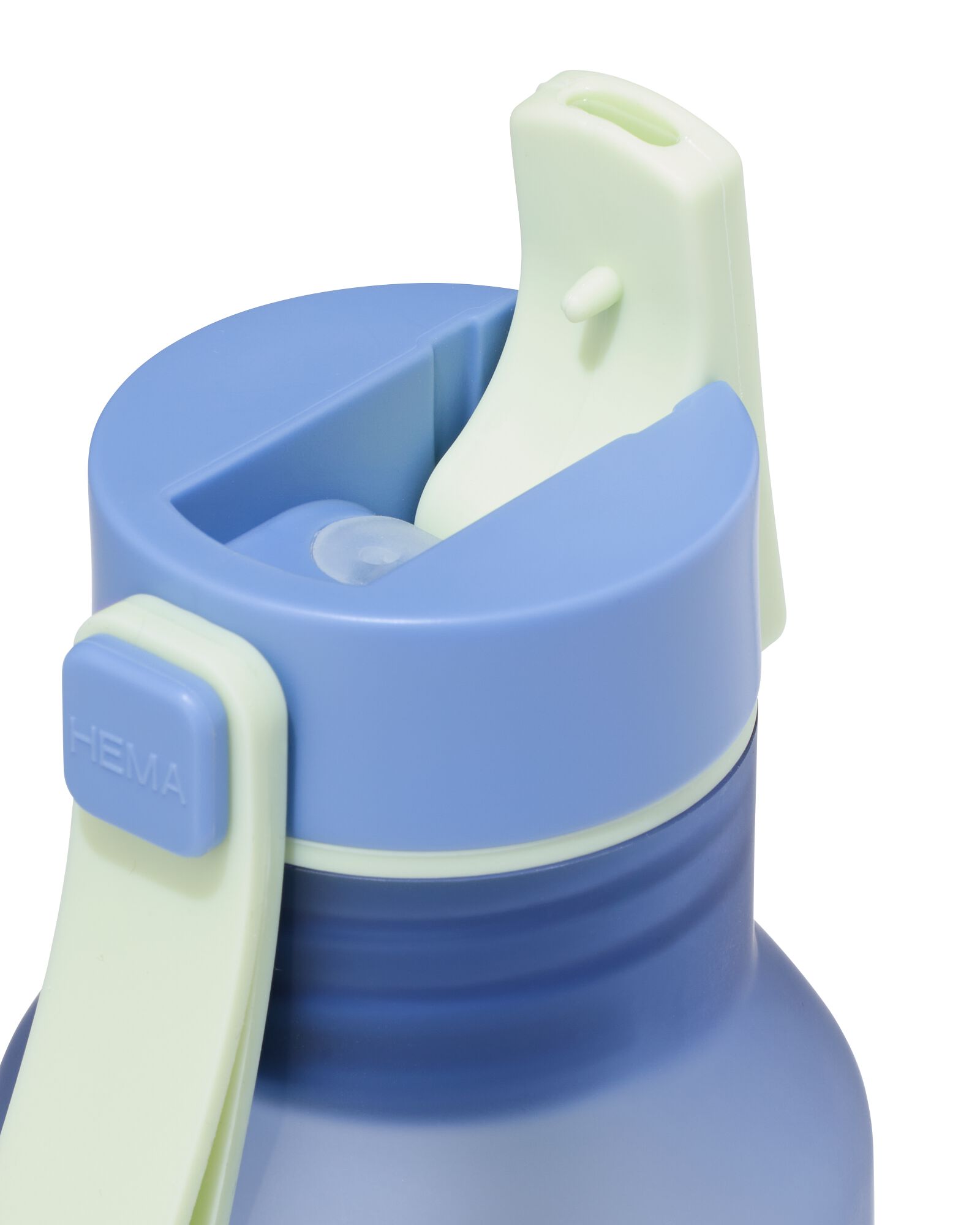 gourde avec paille 600 ml bleue - 80650232 - HEMA