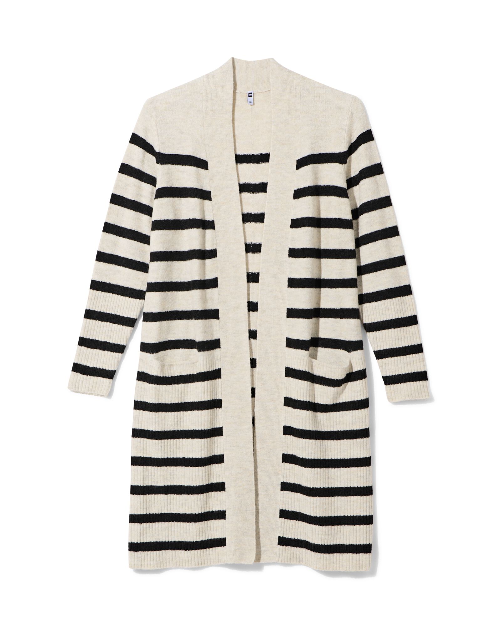 gilet maill&eacute; Lana pour femmes blanc/noir - 36375185WHITEBLACK - HEMA