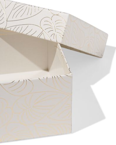 bo&icirc;te 16,5 x 16,5 x 9&thinsp;cm carr&eacute;e feuilles - 14793297 - HEMA