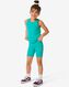 legging de sport enfant court sans coutures turquoise 134/140 - 36030205 - HEMA
