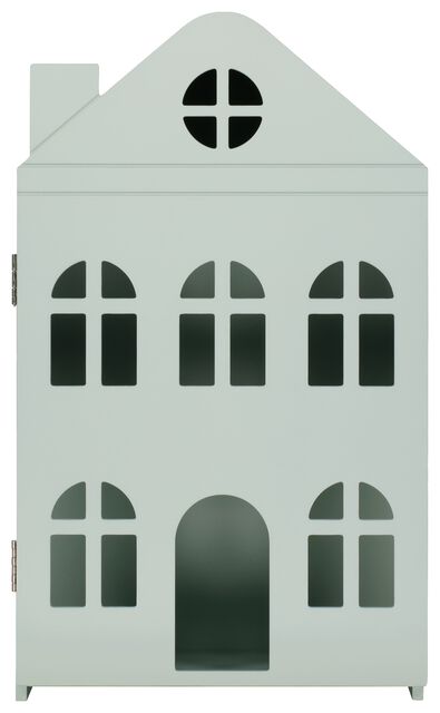 Landhaus, 20 x 33 x 55 cm, Holz, mintgrün - 15130145 - HEMA