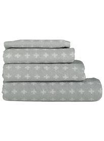 Serviettes de bain - qualité épaisse - croix gris clair gris clair - 1000015754 - HEMA
