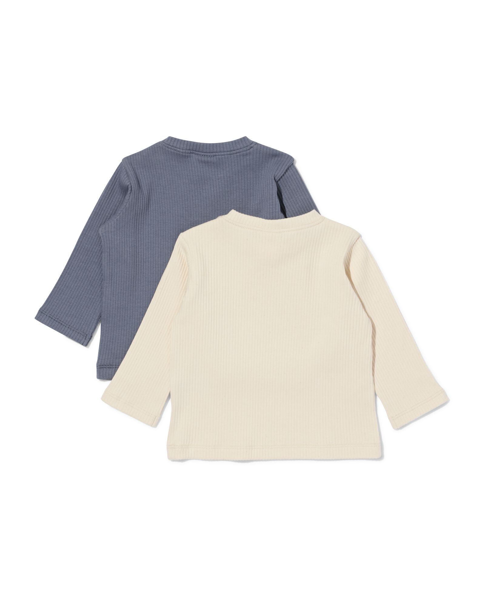 t-shirt b&eacute;b&eacute; c&ocirc;tel&eacute; - lot de 2 gris gris - 33148970GREY - HEMA