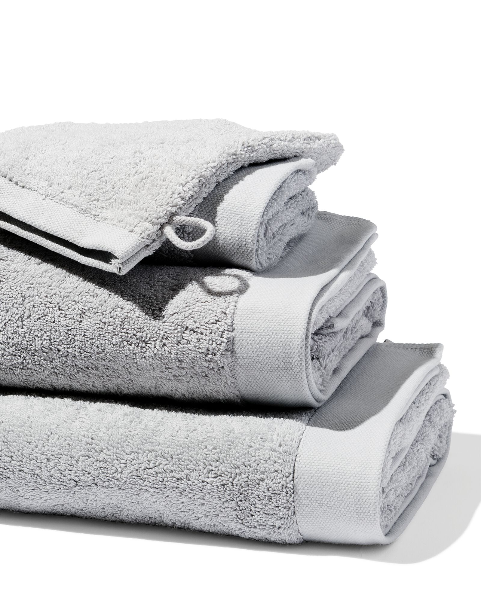 serviettes de bain - h&ocirc;tel extra doux gris clair gris clair - 1000015157 - HEMA