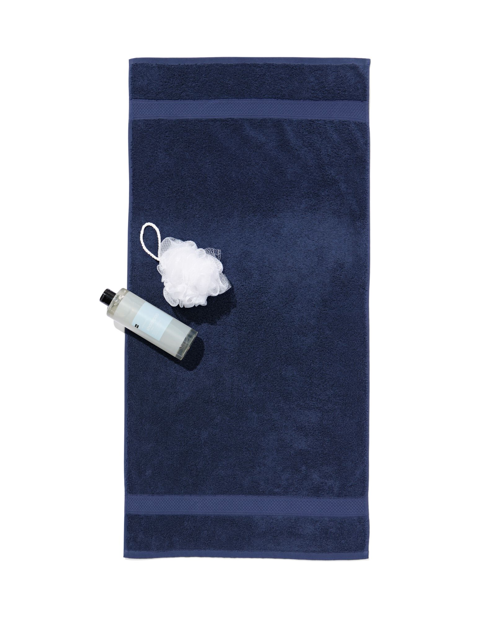 serviettes de bain - qualité épaisse bleu nuit serviette 50 x 100 - 5250390 - HEMA