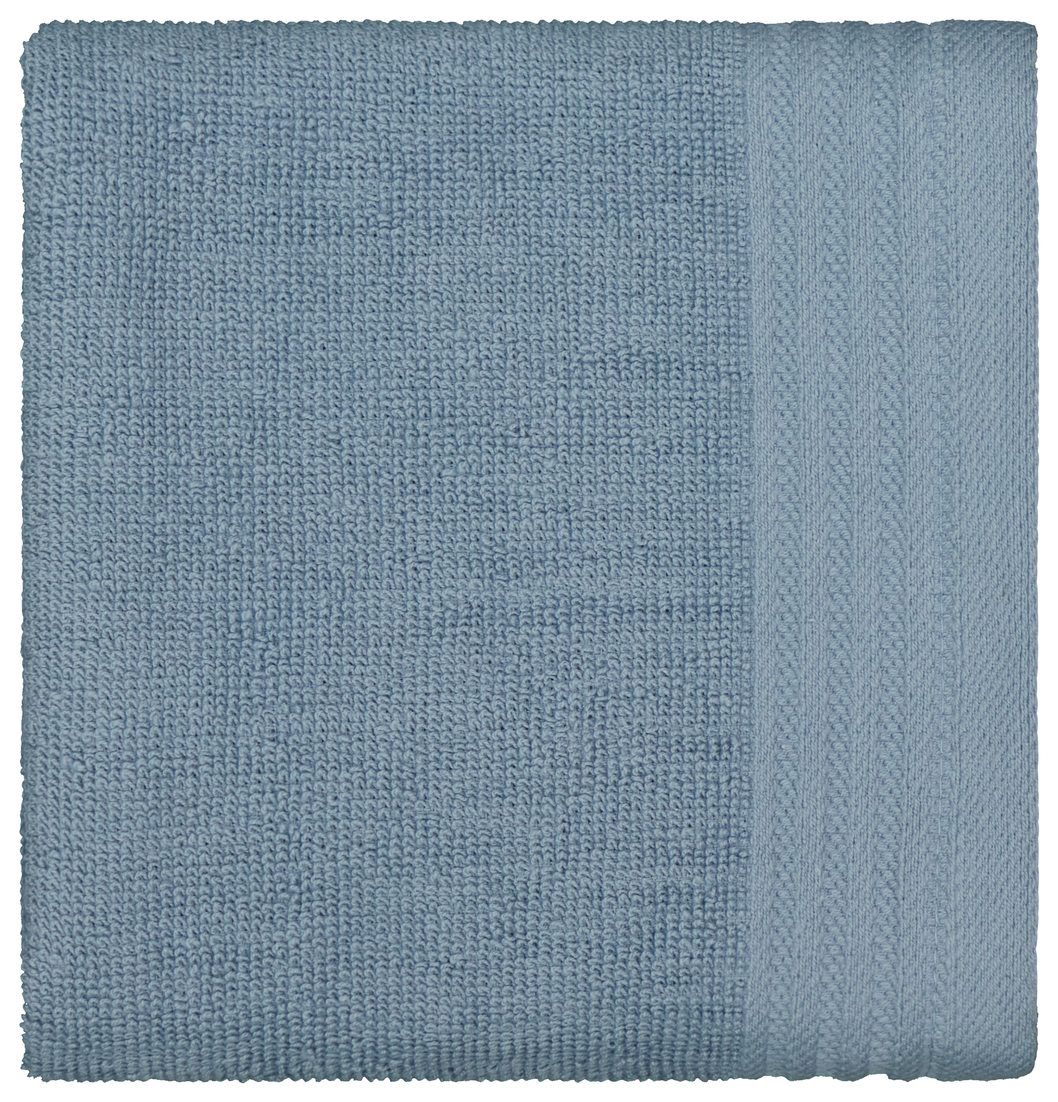 essuie-mains 50x50 coton bleu clair - 5420100 - HEMA