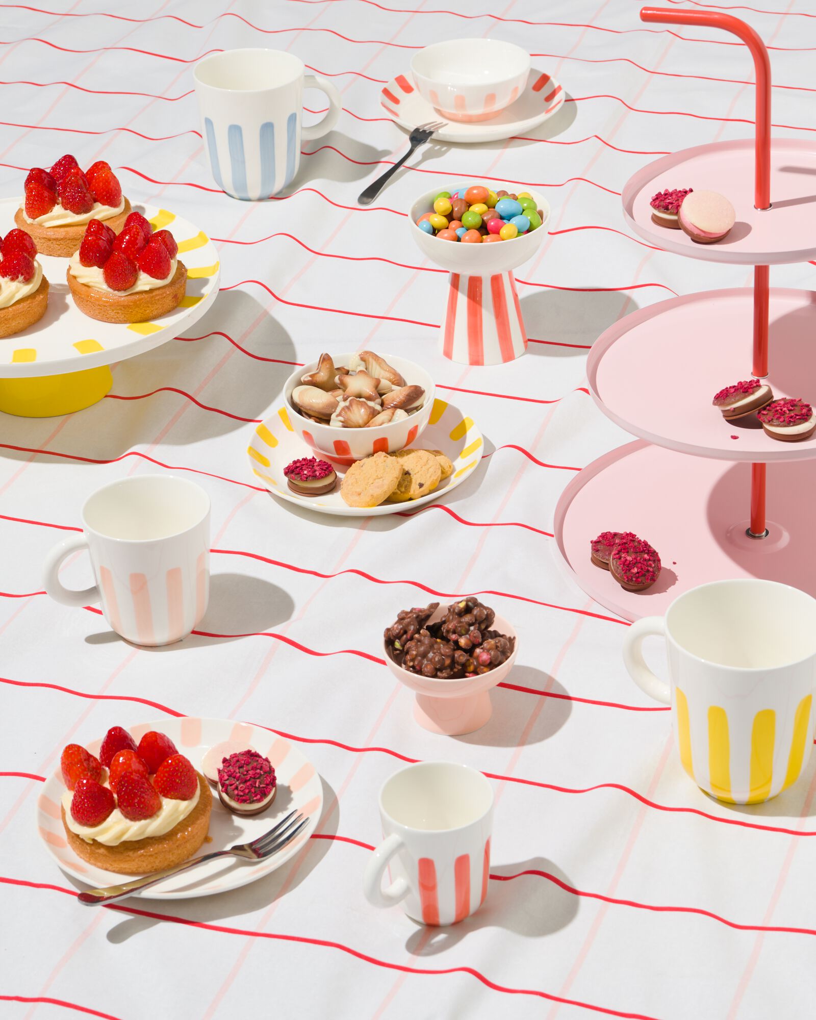 mug 490ml - new bone blanc et bleu - vaisselle d&eacute;pareill&eacute;e - 9650023 - HEMA