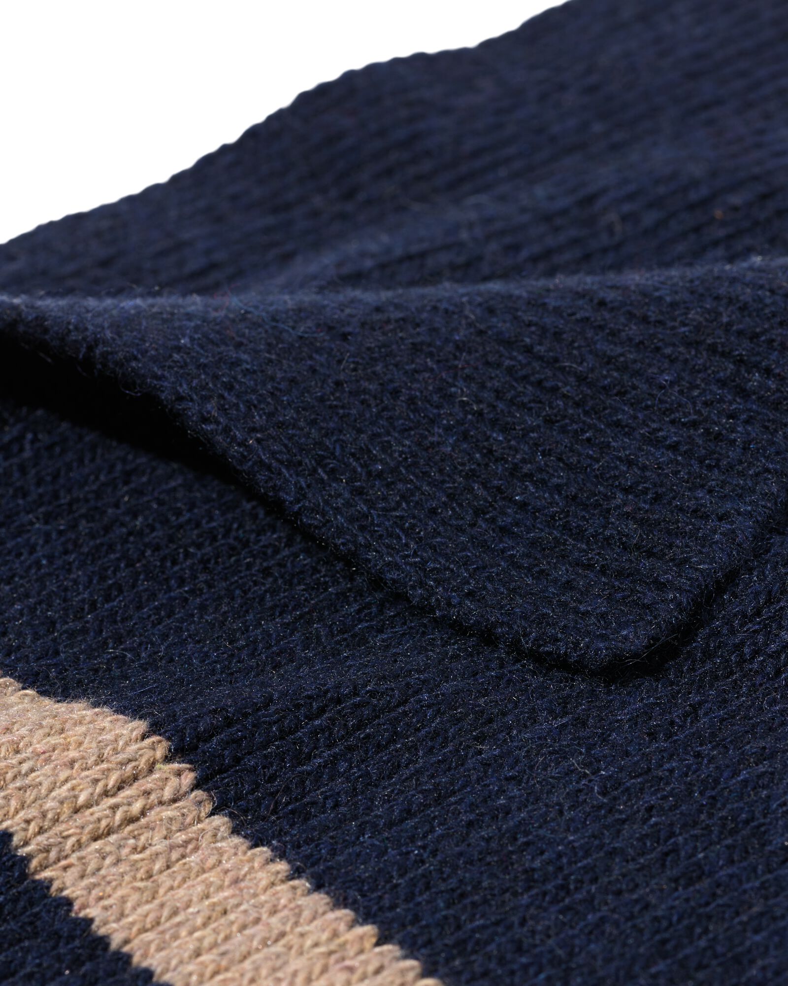 herensjaal zand-blauw - 16500025 - HEMA