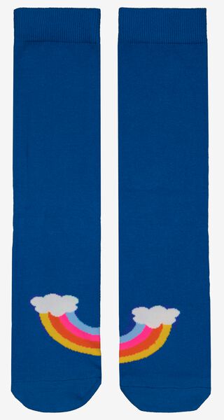 Socken, mit Baumwolle, Lucky Day blau 43/46 - 4103453 - HEMA