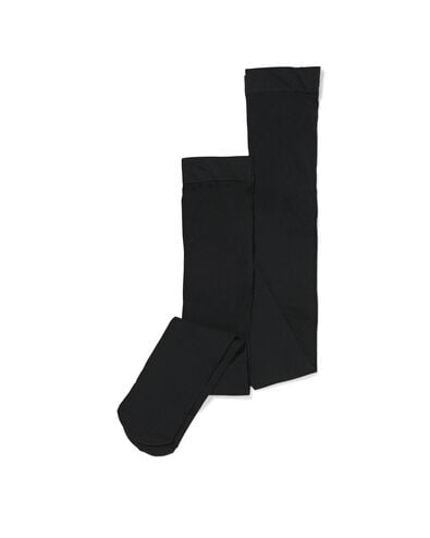 kinder panty temptech 60denier - 2 stuks zwart zwart - 4360205BLACK - HEMA