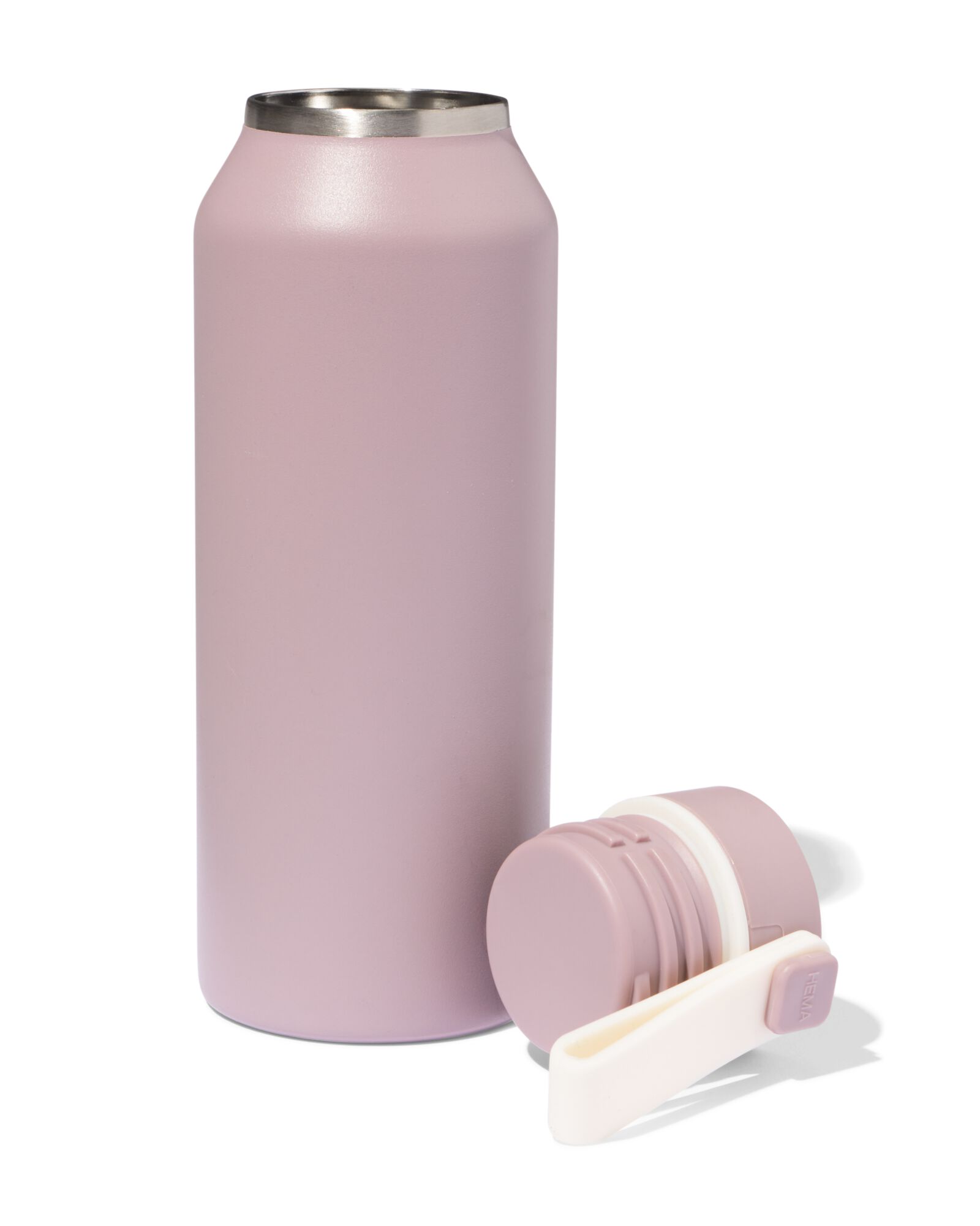 Thermosflasche, 350 ml, Edelstahl, rosa - 80650245 - HEMA