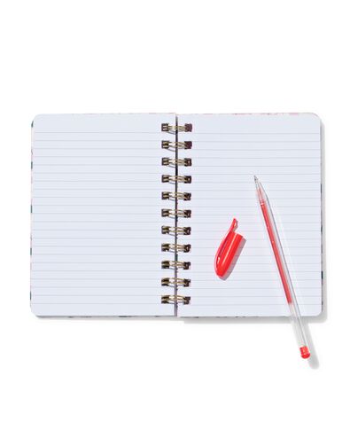 carnet A6 lign&eacute; avec fleurs - 14100216 - HEMA