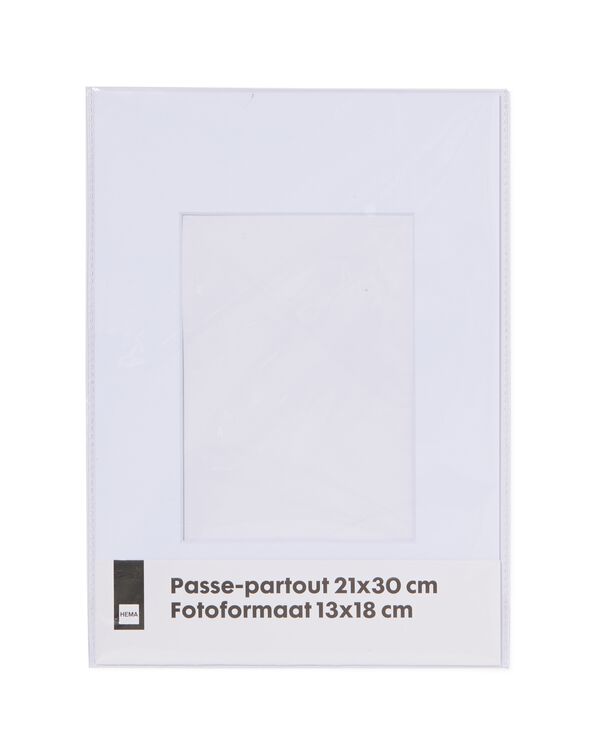 passepartout A4 wit 13 x 18 - 1000015256 - HEMA