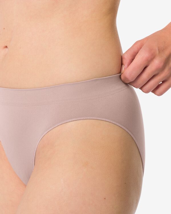 slip femme sans coutures microfibre beige - 19601524BEIGE - HEMA