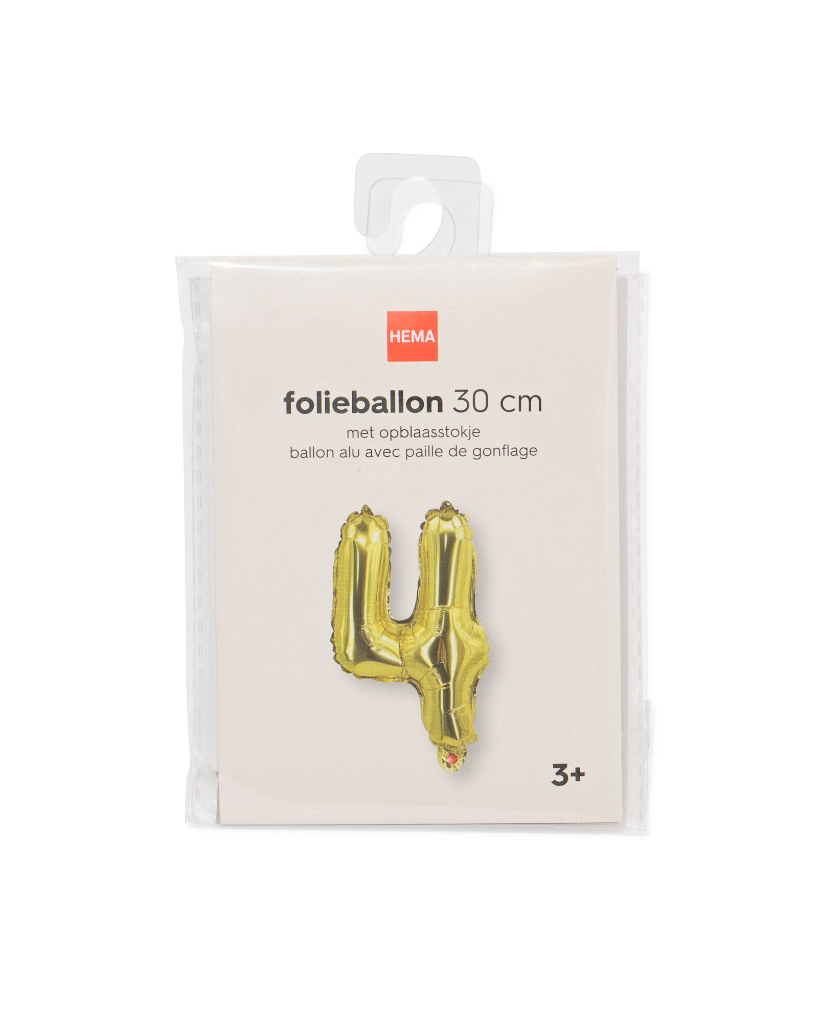 ballon aluminium chiffre 5 30cm dor&eacute; - 14260025 - HEMA