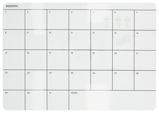 whiteboard 28x39 maandplanner - 14100615 - HEMA