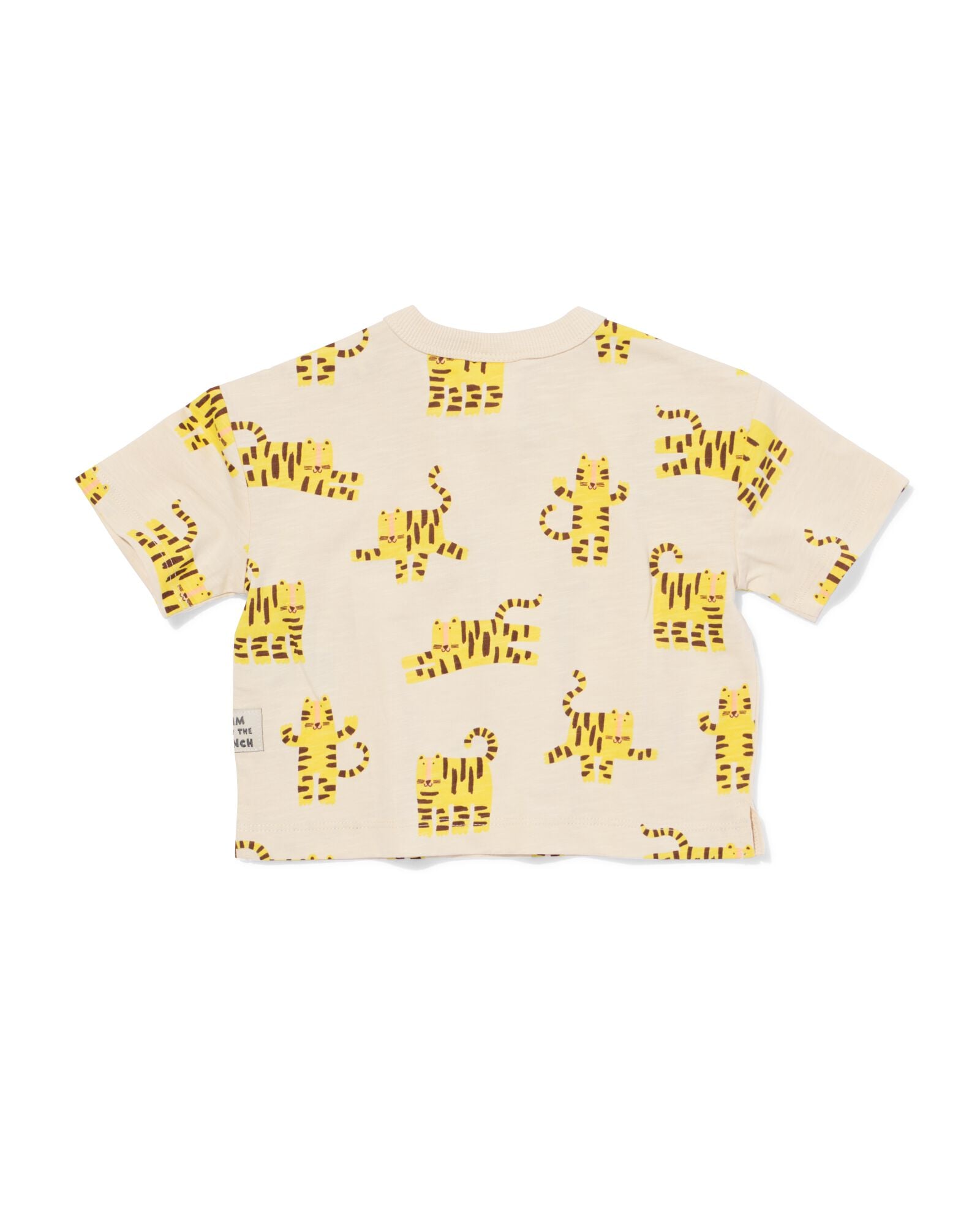 baby T-shirt tijger ecru ecru - 33190470ECRU - HEMA