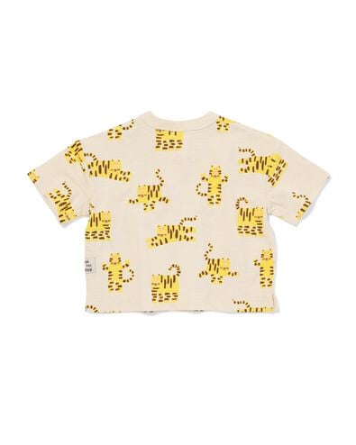 baby T-shirt tijger ecru ecru - 33190470ECRU - HEMA