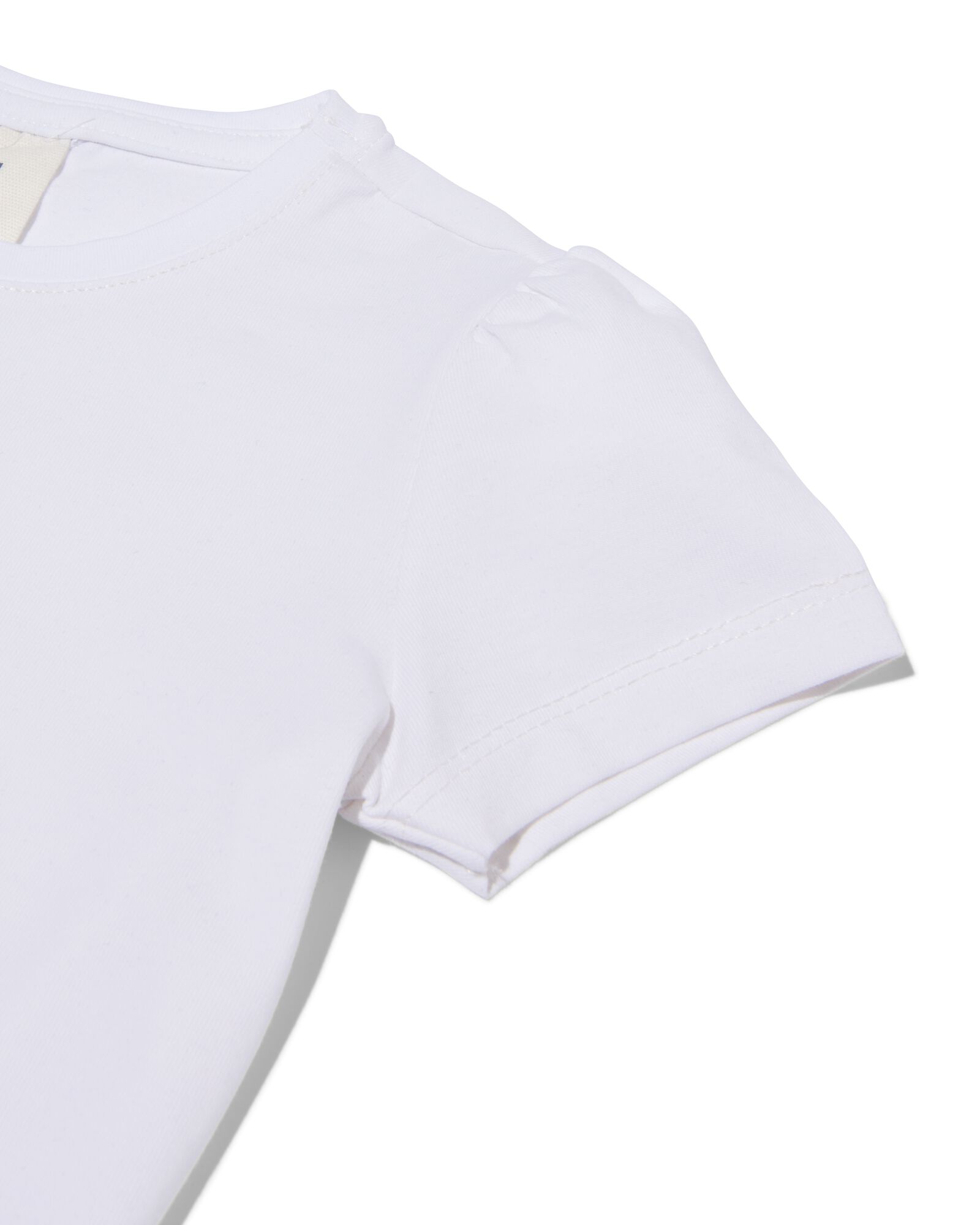 2 t-shirts enfant blanc 86/92 - 30843930 - HEMA