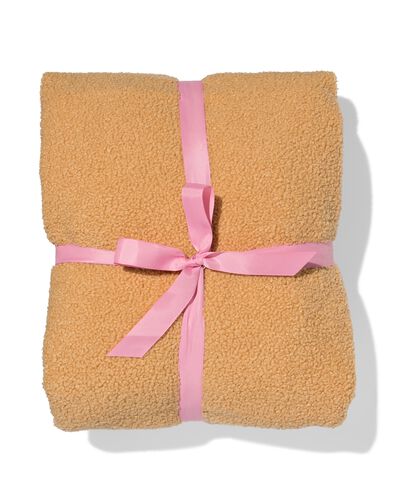 dames bankponcho one size met capuchon en zakken lichtbruin - 61100240 - HEMA