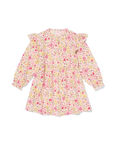 Kinderkleid mit Blumen ecru ecru - 30841359ECRU - HEMA