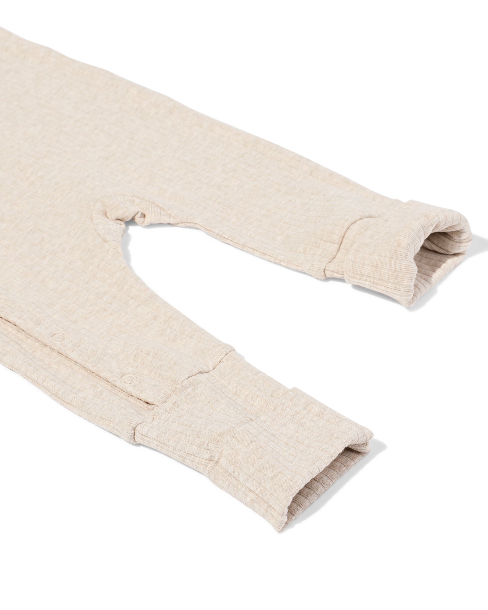 Newborn-Strampler zum Mitwachsen, LENZING&trade; ECOVERO&trade;, gerippt  sandfarben sandfarben - 33430820SAND - HEMA