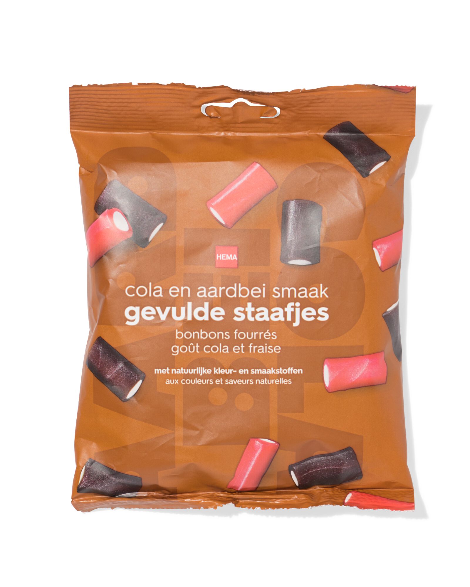 gevulde staafjes cola en aardbei 215g