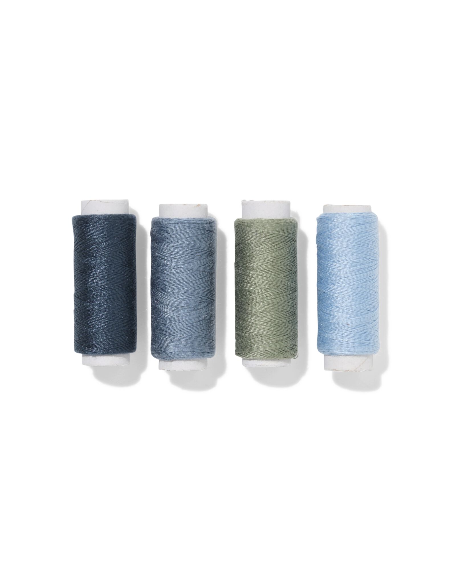 lot de fils &agrave; coudre 100m jean - 4 pi&egrave;ces - 1400282 - HEMA