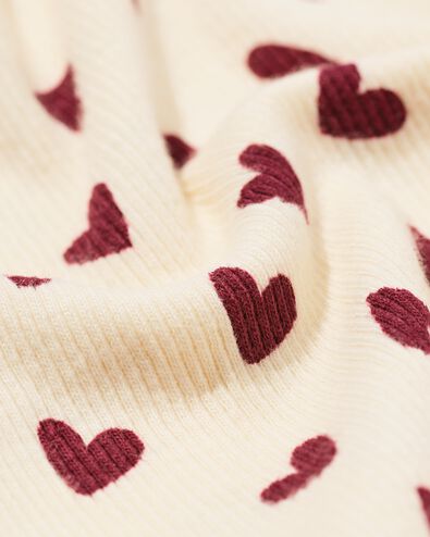 barboteuse nouveau-n&eacute; petits c&oelig;urs &eacute;cru &eacute;cru - 33447820ECRU - HEMA