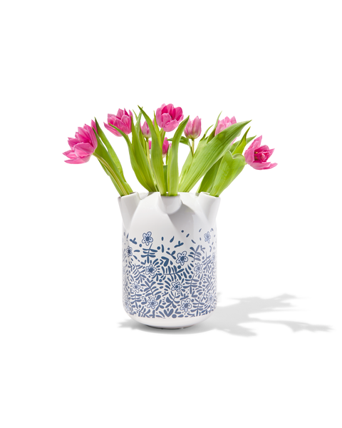 vase à tulipes céramique Ø18.5x22 - 13331003 - HEMA