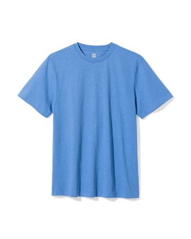 t-shirt homme Jaap textur&eacute; bleu clair bleu clair - 2178830LIGHTBLUE - HEMA