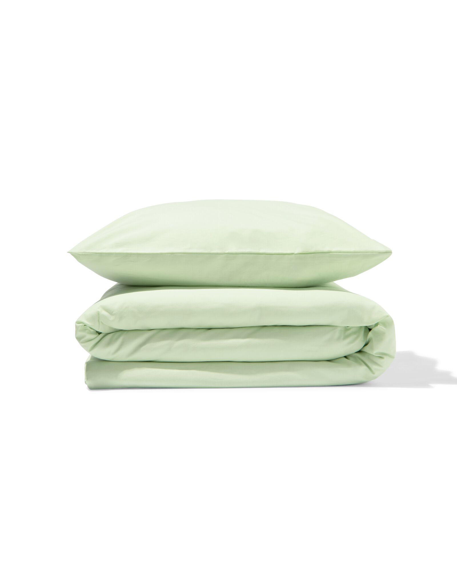 housse de couette 140x200/220 coton doux vert clair - 5750179 - HEMA