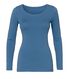 t-shirt femme bleu clair - 1000005557 - HEMA