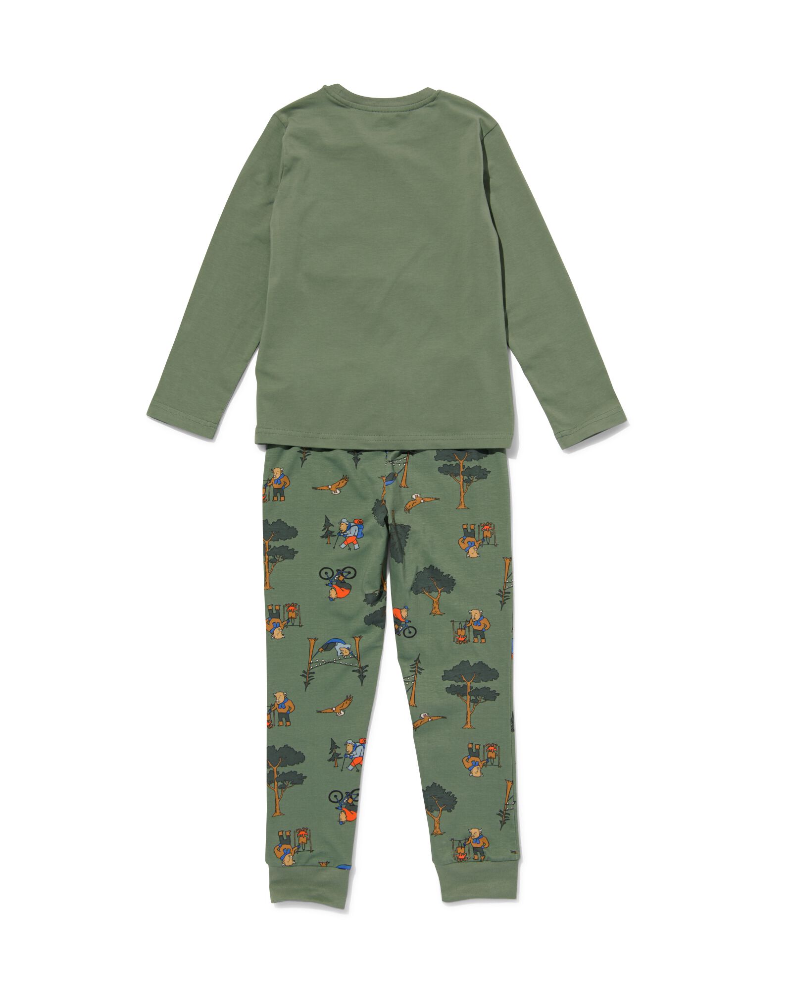 pyjama phosphorescent enfant bisons vert vert - 23000680GREEN - HEMA