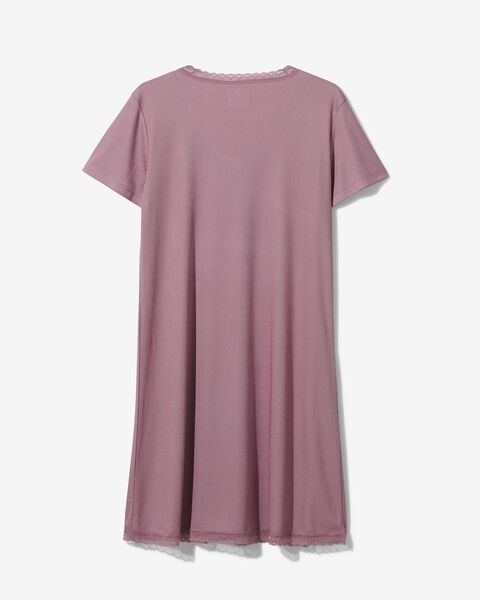 Damen-Nachthemd, mit Viskose mauve L - 23400242 - HEMA