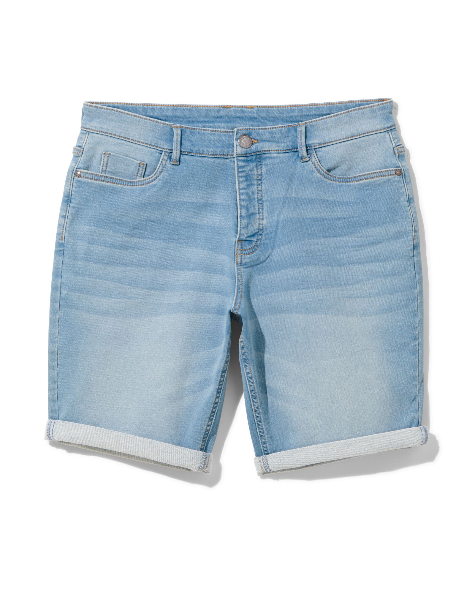 heren short jogdenim lichtblauw lichtblauw - 1000030609 - HEMA