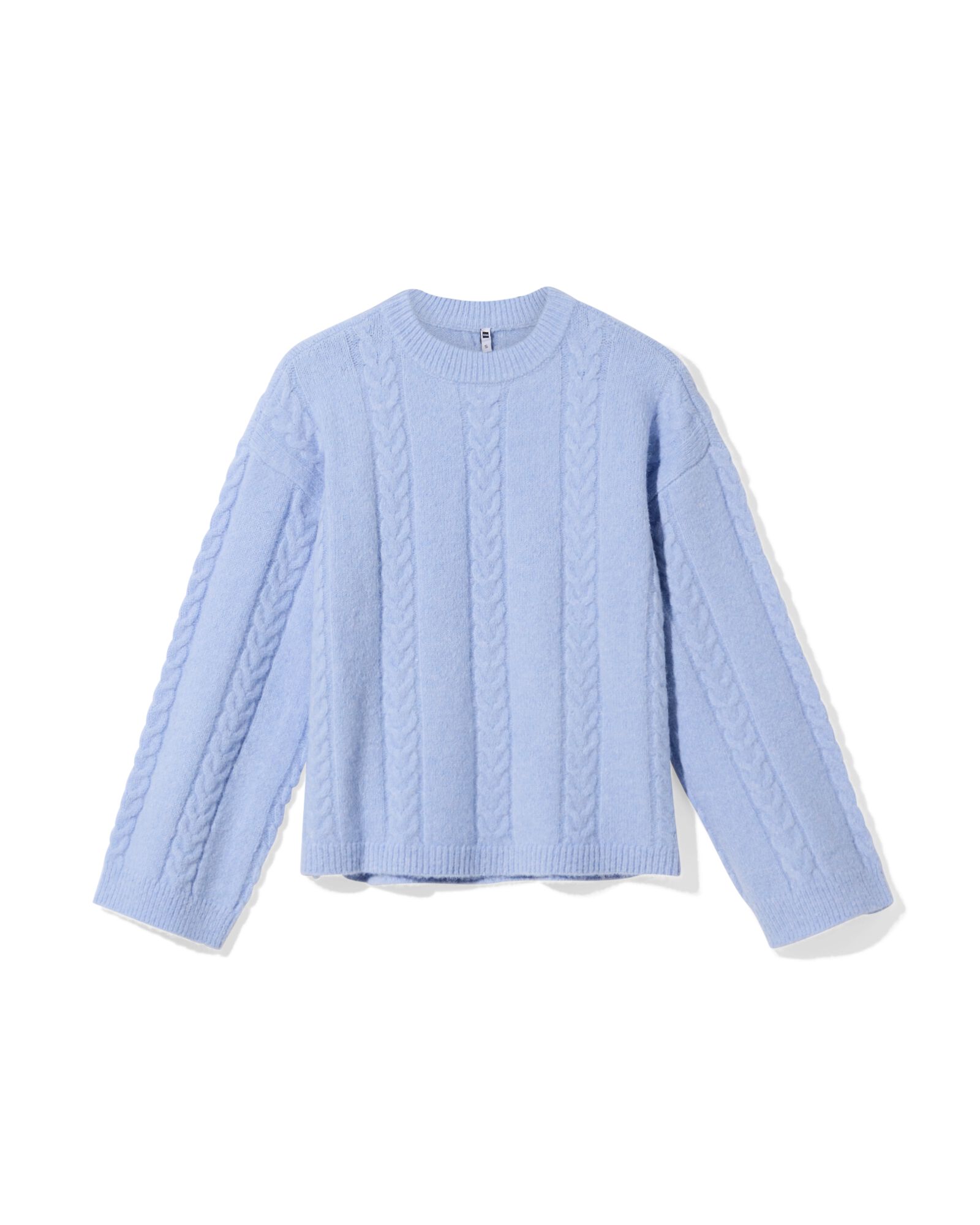 Damen-Pullover Hajar, Zopfmuster hellblau hellblau - 36205040LIGHTBLUE - HEMA