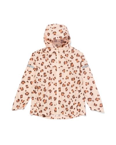 Kinder-Regenjacke Leopardenmuster rosa rosa - 18460005PINK - HEMA