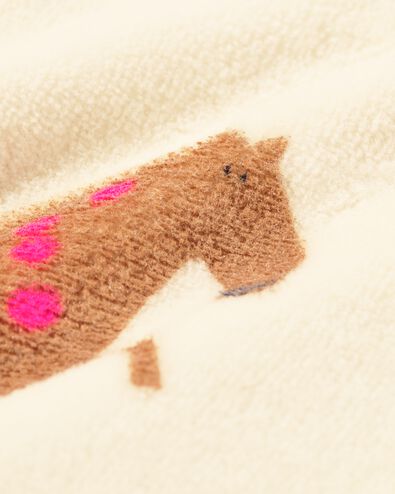 babysweater velours paarden ecru ecru - 33034370ECRU - HEMA