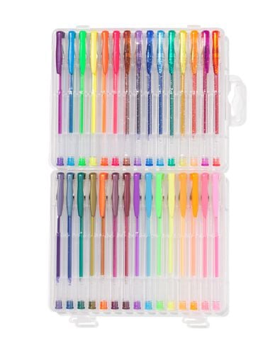 stylos gel grandes paillettes - 30 pi&egrave;ces - 14400480 - HEMA