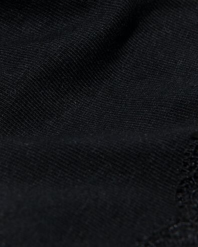 Damen-String, Baumwolle mit Spitze schwarz - 1000027794 - HEMA