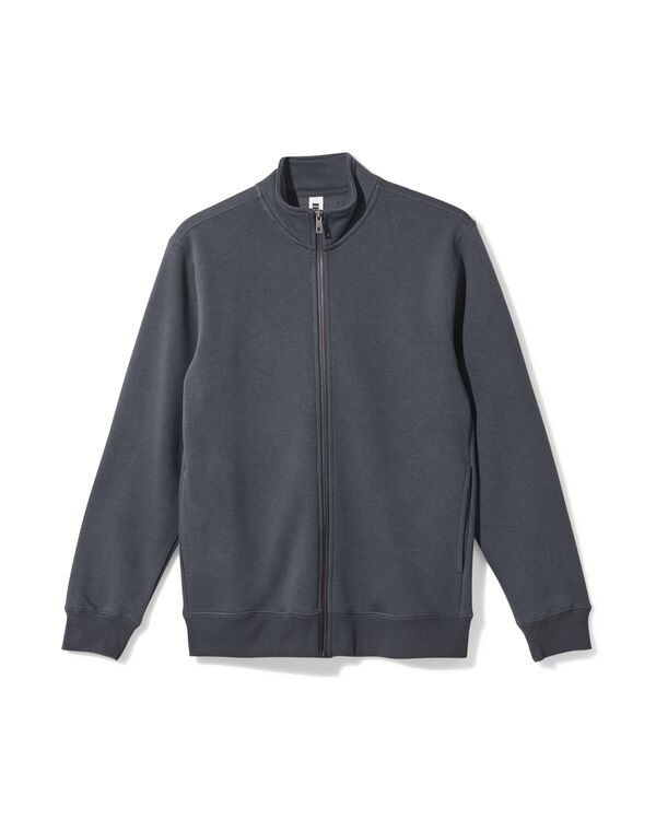 Herrenstrickjacke Nielson dunkelgrau dunkelgrau - 2101450DARKGREY - HEMA