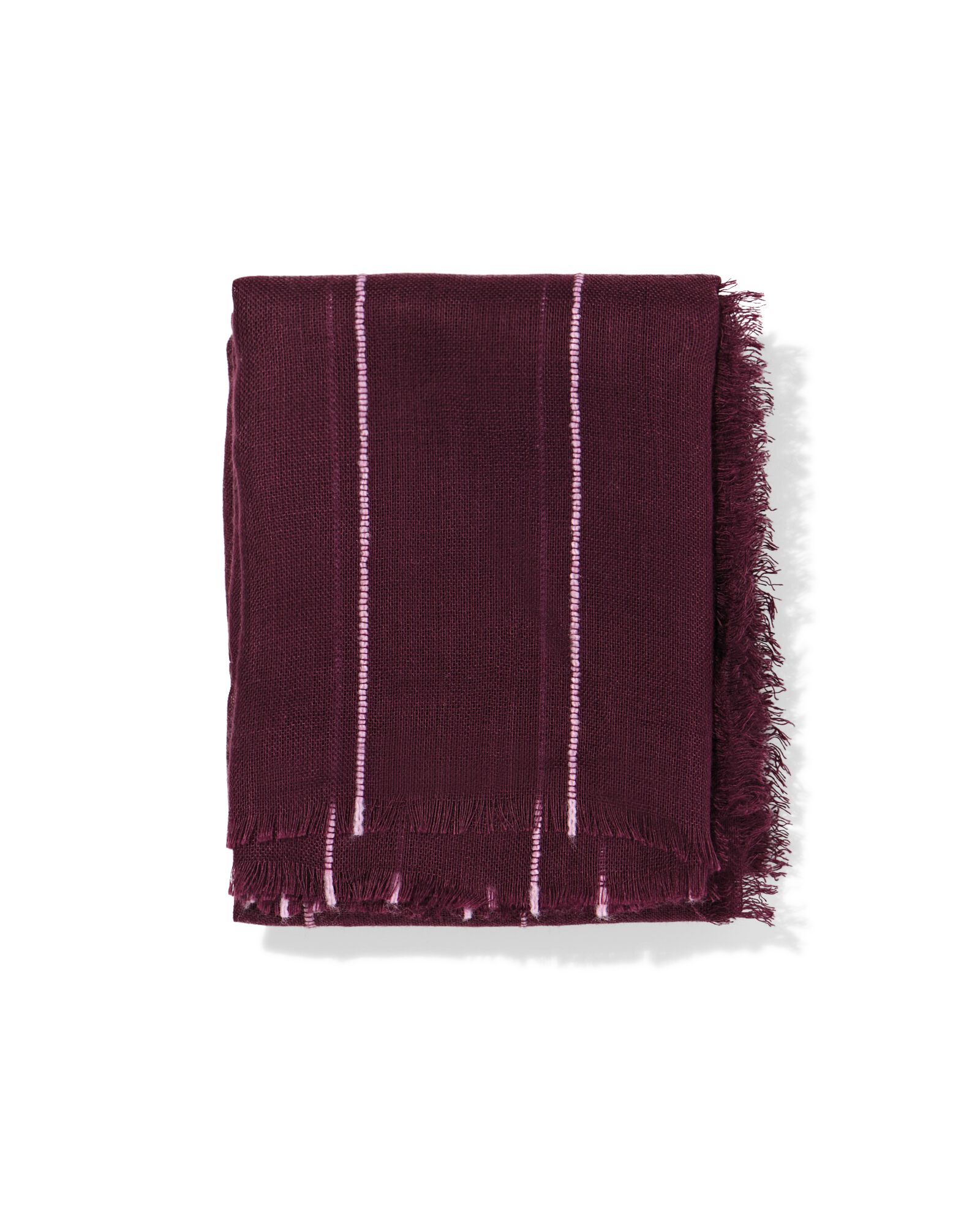 damessjaal 80x185cm acryl strepen donkerrood-roze - 1760186 - HEMA