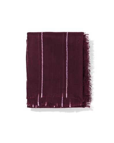 damessjaal 80x185cm acryl strepen donkerrood-roze - 1760186 - HEMA
