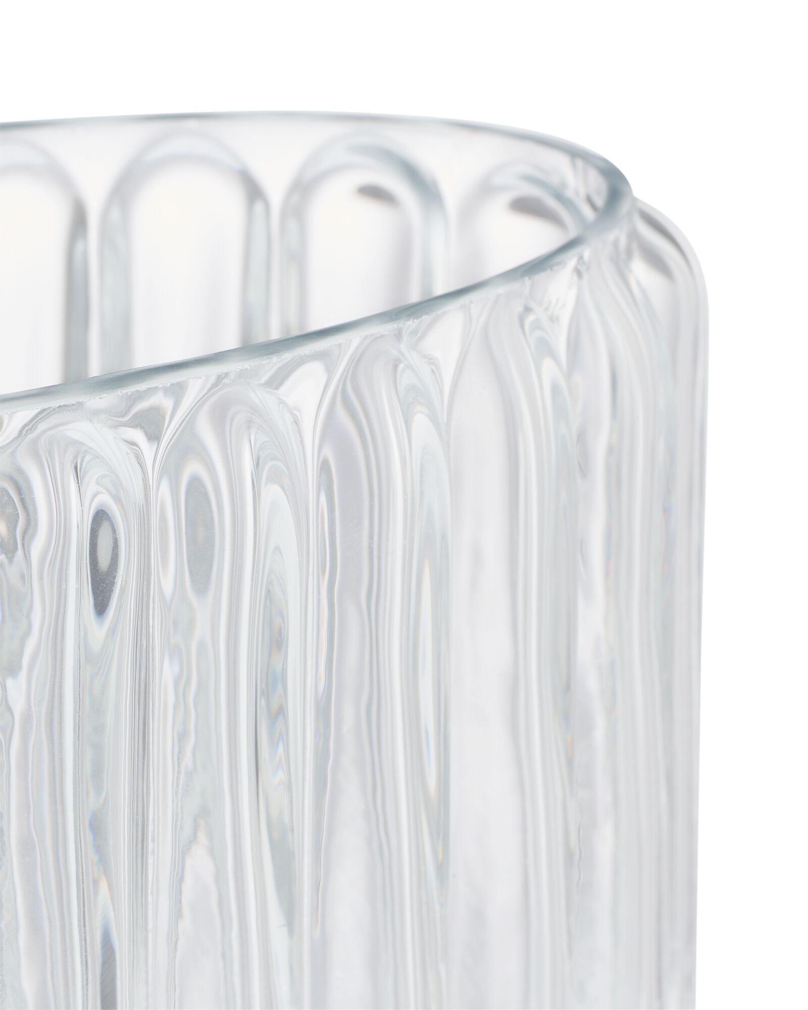 vase ⌀20x28cm verre ovale transparent - 13325070 - HEMA