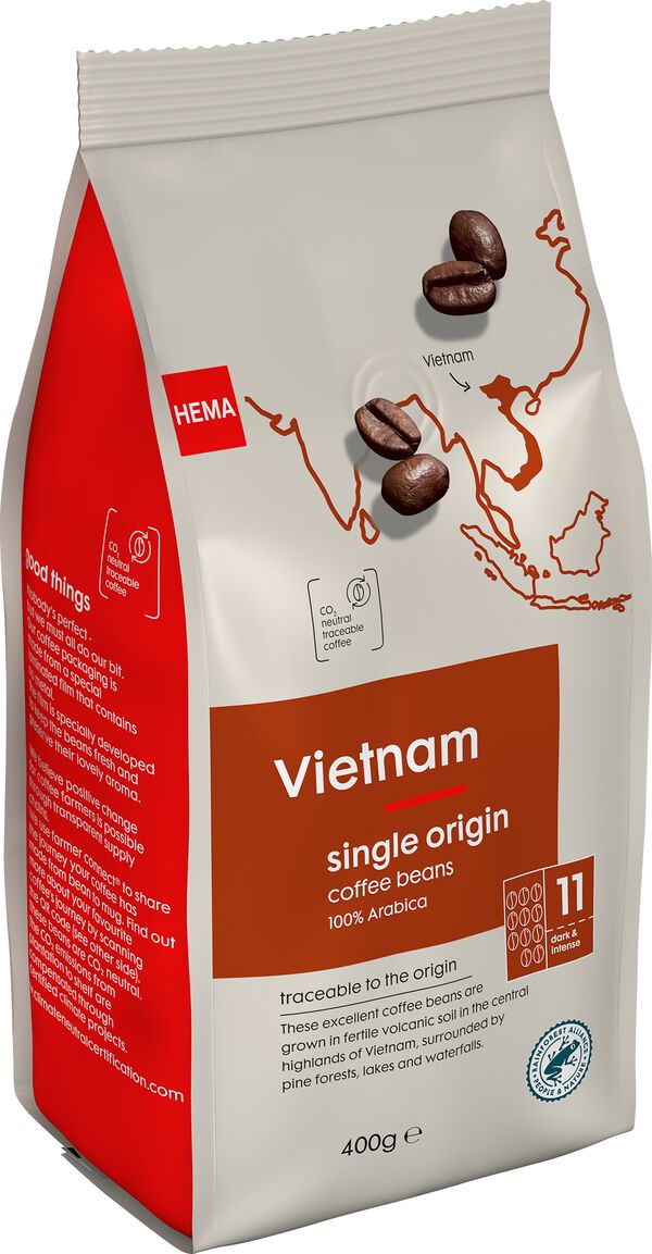 Kaffeebohnen, Vietnam, 400 g - 17170010 - HEMA