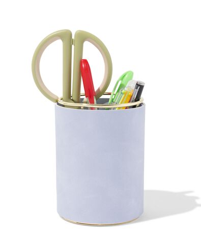 Stifthalter, Kunstleder, violett, &Oslash; 8 x 11 cm - 14890201 - HEMA