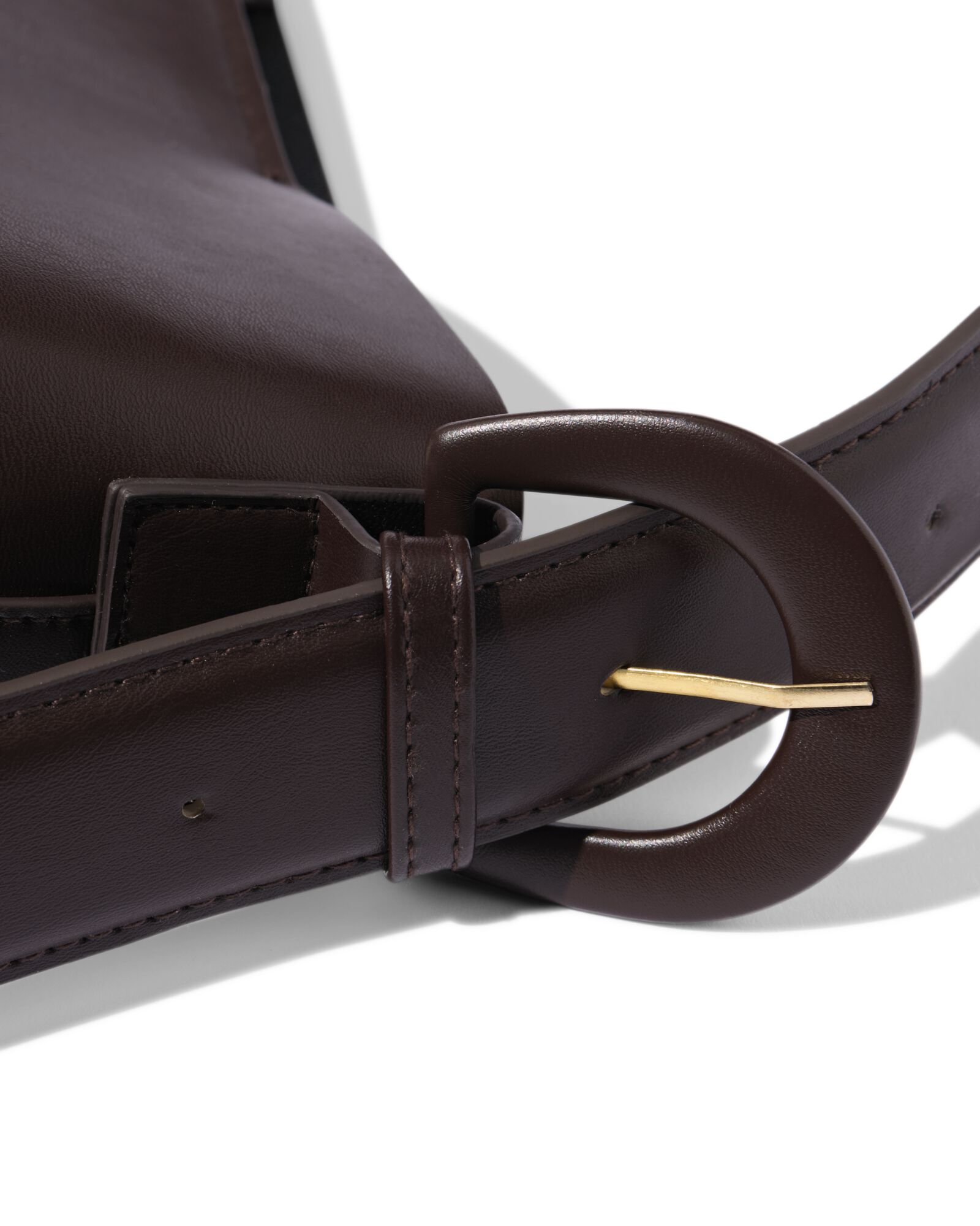 shopper leerlook bruin - 18760003 - HEMA