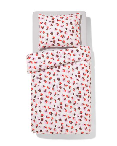 housse de couette 140x200/220 cm coton doux fleurs - 5700234 - HEMA