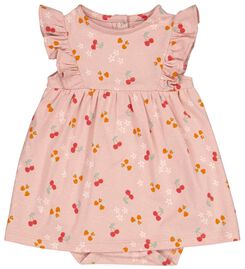 Newborn-Body-Kleid, Kirschen rosa rosa - 1000027308 - HEMA